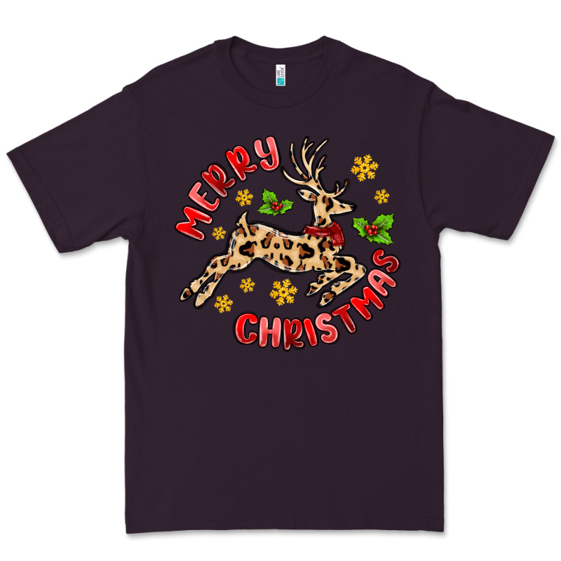 Merry Christmas Deer Premium Tee by MaliasSmallBusiness | Teevron