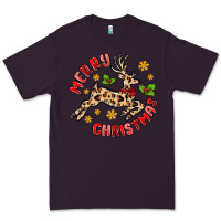 Plum merry christmas deer Premium Tee - MaliasSmallBusiness