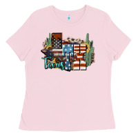 Bubblegum Pink tx texas Ladies Tee - NancyCooperArtShop