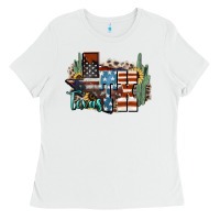 White tx texas Ladies Tee - NancyCooperArtShop