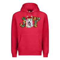Cardinal white shepherd christmas joy Premium Hoodie - RanaPortraitStore