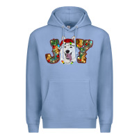 Colony Blue white shepherd christmas joy Premium Hoodie - RanaPortraitStore