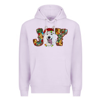 Lilac white shepherd christmas joy Premium Hoodie - RanaPortraitStore