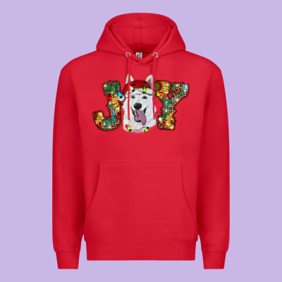 White Shepherd Christmas Joy Premium Hoodie Designed By Ranaportraitstore