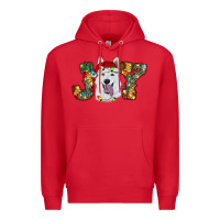 Red white shepherd christmas joy Premium Hoodie - RanaPortraitStore