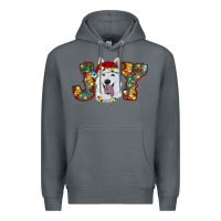 Rock white shepherd christmas joy Premium Hoodie - RanaPortraitStore