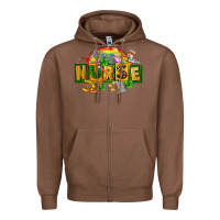 Chestnut nurse st patricks Zipper Hoodie - FaDigitalArtStudio