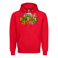 Red nurse st patricks Zipper Hoodie - FaDigitalArtStudio