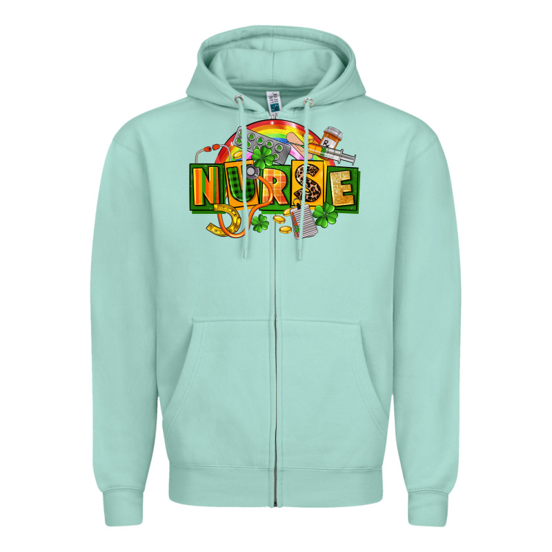 Nurse St Patricks Zipper Hoodie by FaDigitalArtStudio | Teevron