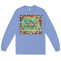 Colony Blue mama tried with leopard and cowhide tumbler tbs Long Sleeve Tee - TumblerDesignByShophia