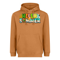 Meerkat Hello Summer Heavyweight Hoodie - CowhideDigitalArt