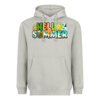 Moon Dust Hello Summer Heavyweight Hoodie - CowhideDigitalArt