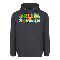 Smoke Hello Summer Heavyweight Hoodie - CowhideDigitalArt