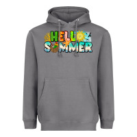Storm Hello Summer Heavyweight Hoodie - CowhideDigitalArt