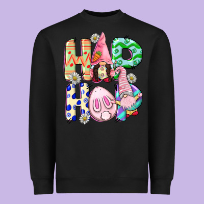Hop Hop Easter Gnomies Easter Day Heavyweight Sweatshirt Designed By Cowgirlartshop
