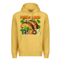 Antique Gold I wish i had tacos St. Patrick's day Premium Hoodie - FaDigitalArtStudio