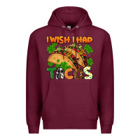 Burgundy I wish i had tacos St. Patrick's day Premium Hoodie - FaDigitalArtStudio