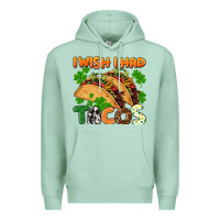 Seafoam I wish i had tacos St. Patrick's day Premium Hoodie - FaDigitalArtStudio