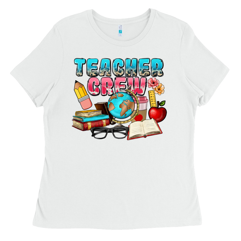 Teacher Crew Ladies Tee by NancyCooperArtShop | Teevron