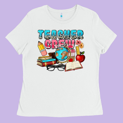 Teacher Crew Ladies Tee Designed By Nancycooperartshop
