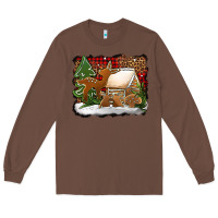 Chestnut Christmas cookies buffalo plaid Long Sleeve Tee - Jasminsmagicworld
