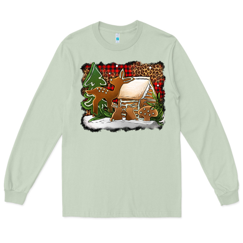 Christmas Cookies Buffalo Plaid Long Sleeve Tee by Jasminsmagicworld | Teevron
