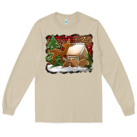 Mushroom Christmas cookies buffalo plaid Long Sleeve Tee - Jasminsmagicworld