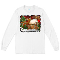 White Christmas cookies buffalo plaid Long Sleeve Tee - Jasminsmagicworld