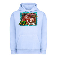 Pigment Grape Ice farm life tractor cow pig rooster Urban Hoodie - Artiststas