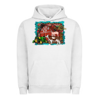 Pigment Lunar Rock farm life tractor cow pig rooster Urban Hoodie - Artiststas