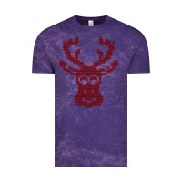 Cloud Purple Christmas Deer Ugly Vintage Tee - Bettercallsaul