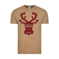 Vintage Coffee Christmas Deer Ugly Vintage Tee - Bettercallsaul