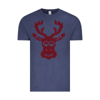 Vintage Denim Christmas Deer Ugly Vintage Tee - Bettercallsaul