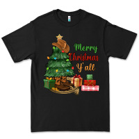 Black merry christmas y'all Premium Tee - MaliasSmallBusiness
