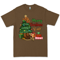 Cacao merry christmas y'all Premium Tee - MaliasSmallBusiness
