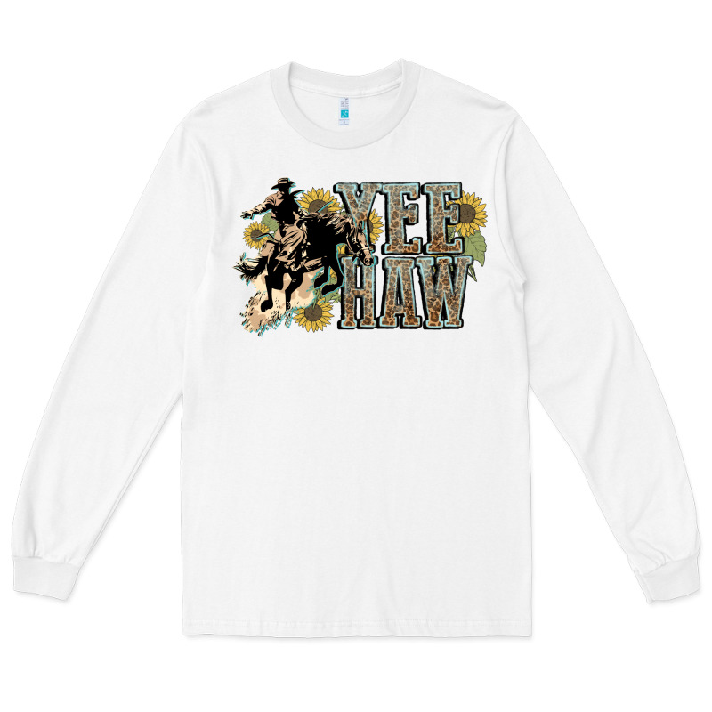 Yee Haw Cowboy Western Long Sleeve Tee by HowdyJamesFarm | Teevron