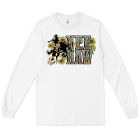 White Yee haw Cowboy western Long Sleeve Tee - HowdyJamesFarm