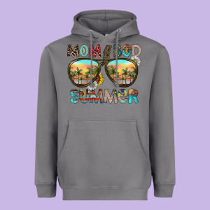 Mom Bad Summer Heavyweight Hoodie Designed By Cowhidedigitalart