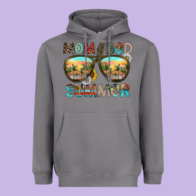 Mom Bad Summer Heavyweight Hoodie Designed By Cowhidedigitalart