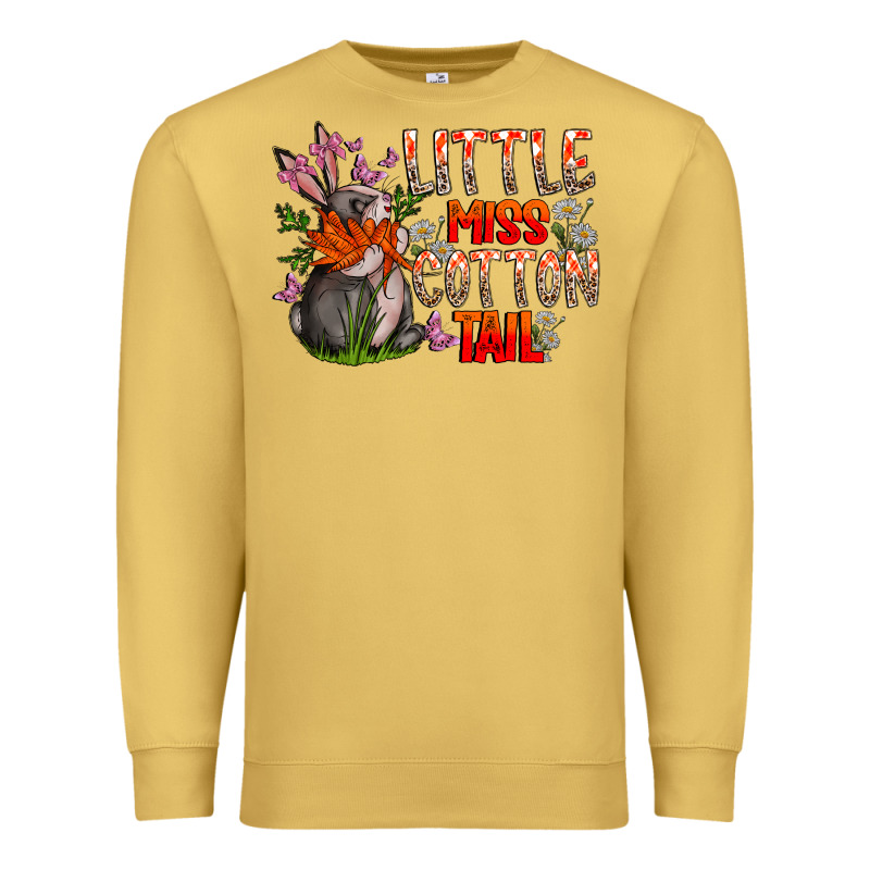 Little Miss Cotton Tail Premium Sweatshirt by CowhideDigitalArt | Teevron