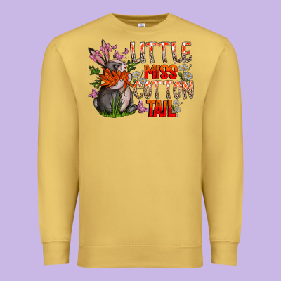 Little Miss Cotton Tail Premium Sweatshirt Designed By Cowhidedigitalart