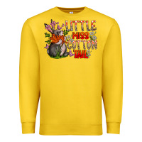 Lemon Little Miss Cotton Tail Premium Sweatshirt - CowhideDigitalArt