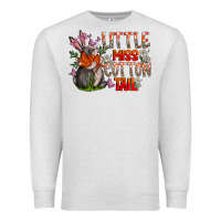 Oatmeal Heather Little Miss Cotton Tail Premium Sweatshirt - CowhideDigitalArt