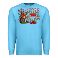 Ocean Blue Little Miss Cotton Tail Premium Sweatshirt - CowhideDigitalArt