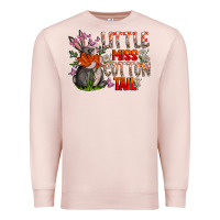 Pale Pink Little Miss Cotton Tail Premium Sweatshirt - CowhideDigitalArt