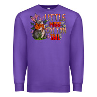 Purple Little Miss Cotton Tail Premium Sweatshirt - CowhideDigitalArt