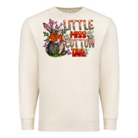 Sandshell Little Miss Cotton Tail Premium Sweatshirt - CowhideDigitalArt