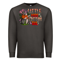 Smoke Little Miss Cotton Tail Premium Sweatshirt - CowhideDigitalArt