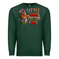 Sports Green Little Miss Cotton Tail Premium Sweatshirt - CowhideDigitalArt