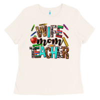 Bone wife mom teacher Ladies Tee - NancyCooperArtShop